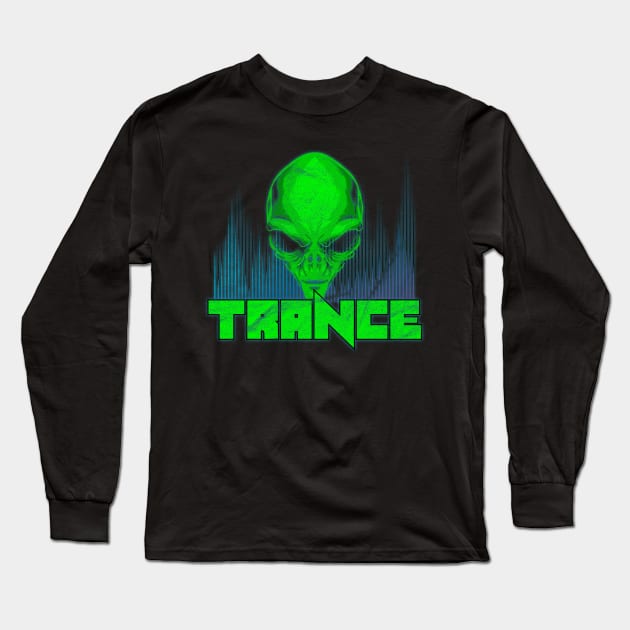 Mars Trance Long Sleeve T-Shirt by Cooldruck